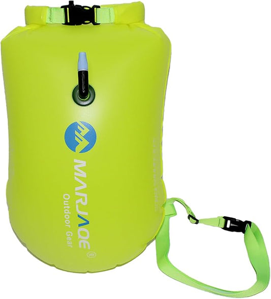 20L Storage Swim Buoy for Open Water Swimmers ，Waterproof Dry Bag Swim Safety Float