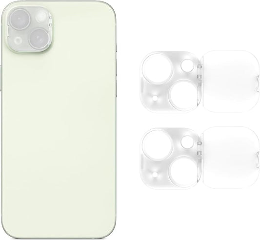 Camera Lens Cover Compatible for iPhone 14/14 Plus/15/15Plus,Camera Lens Protector to Protect Privacy and Security,Strong Adhesive -2 Pack-Clear