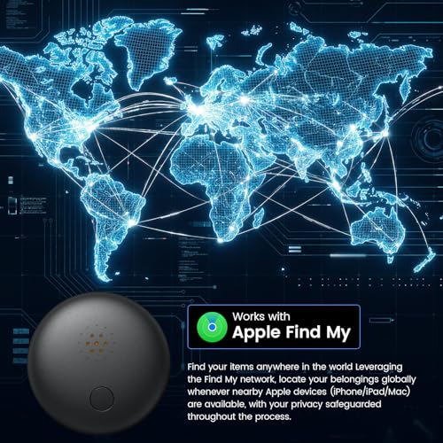 Mini GPS Tracker for Vehicles, Car Tracker Work with Find My (iOS Only)