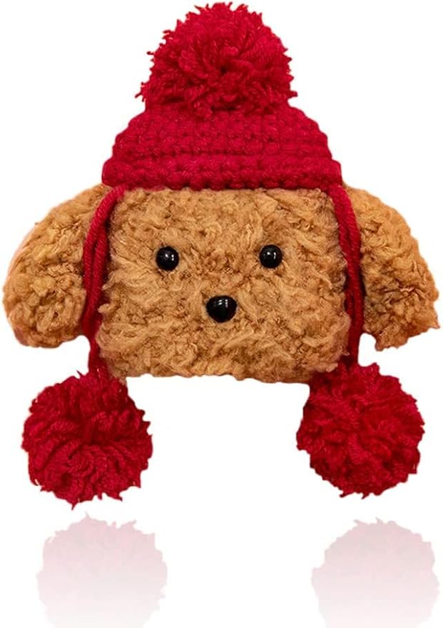 Yatchen Plush Case for AirPods Pro,Cute Fluffy 3D Cartoon Animal Teddy Bear AirPods Pro Cover Furry Hairy Soft TPU Cover Warm Charging Box with Keychain Accessories Anti-Fall Protector