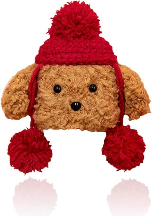 Yatchen Plush Case for AirPods Pro,Cute Fluffy 3D Cartoon Animal Teddy Bear AirPods Pro Cover Furry Hairy Soft TPU Cover Warm Charging Box with Keychain Accessories Anti-Fall Protector