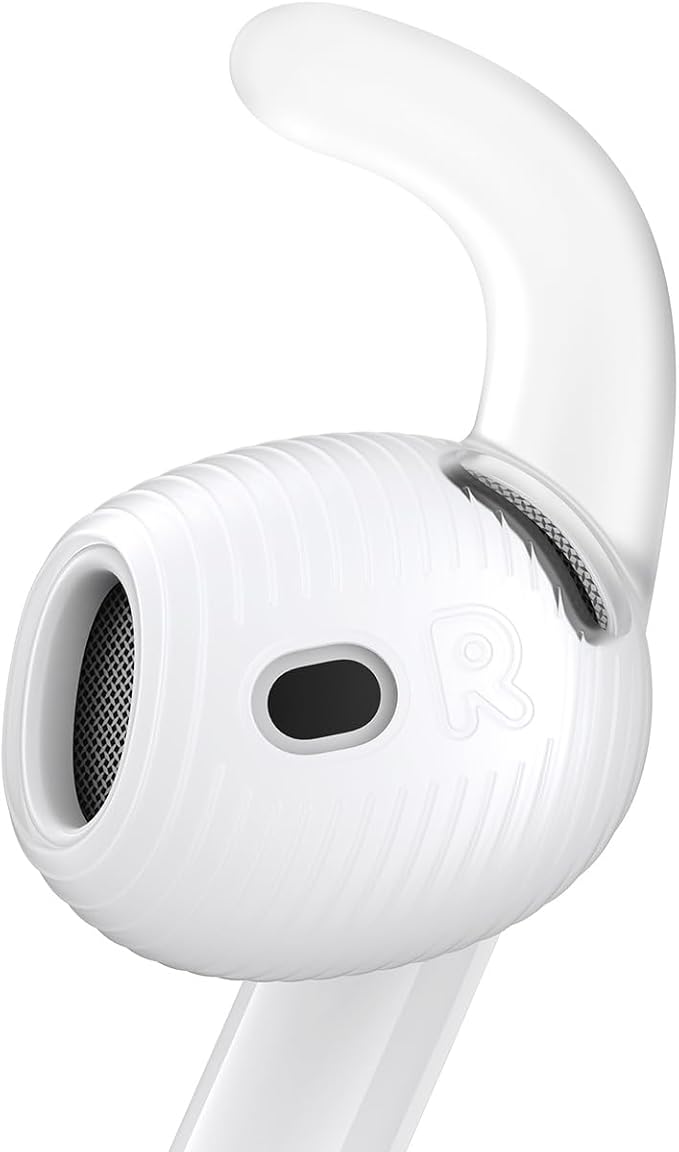 Gcioii 3 Pairs for AirPods 4 Ear Hooks Covers [Added Storage Pouch] Anti-Slip Accessories Compatible with Apple AirPods 4th Generation (Translucent)