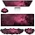 Cloud Mouse Pad Keyboard Wrist Rest 4PCS Extended Large Galaxy Desk Mat Pad Set Memory Foam Non-Slip Cute Ergonomic Gaming Mouse Pad Wrist Support for Computer Laptop Home Office Black Pink