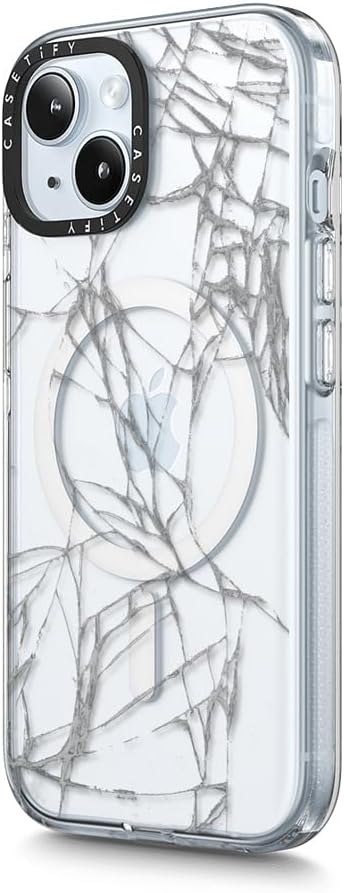 CASETiFY Clear iPhone 15 Plus Case [Not Yellowing / 6.6 ft. 3X Military Grade Drop Protection/Compatible with Magsafe] - Broken - Clear