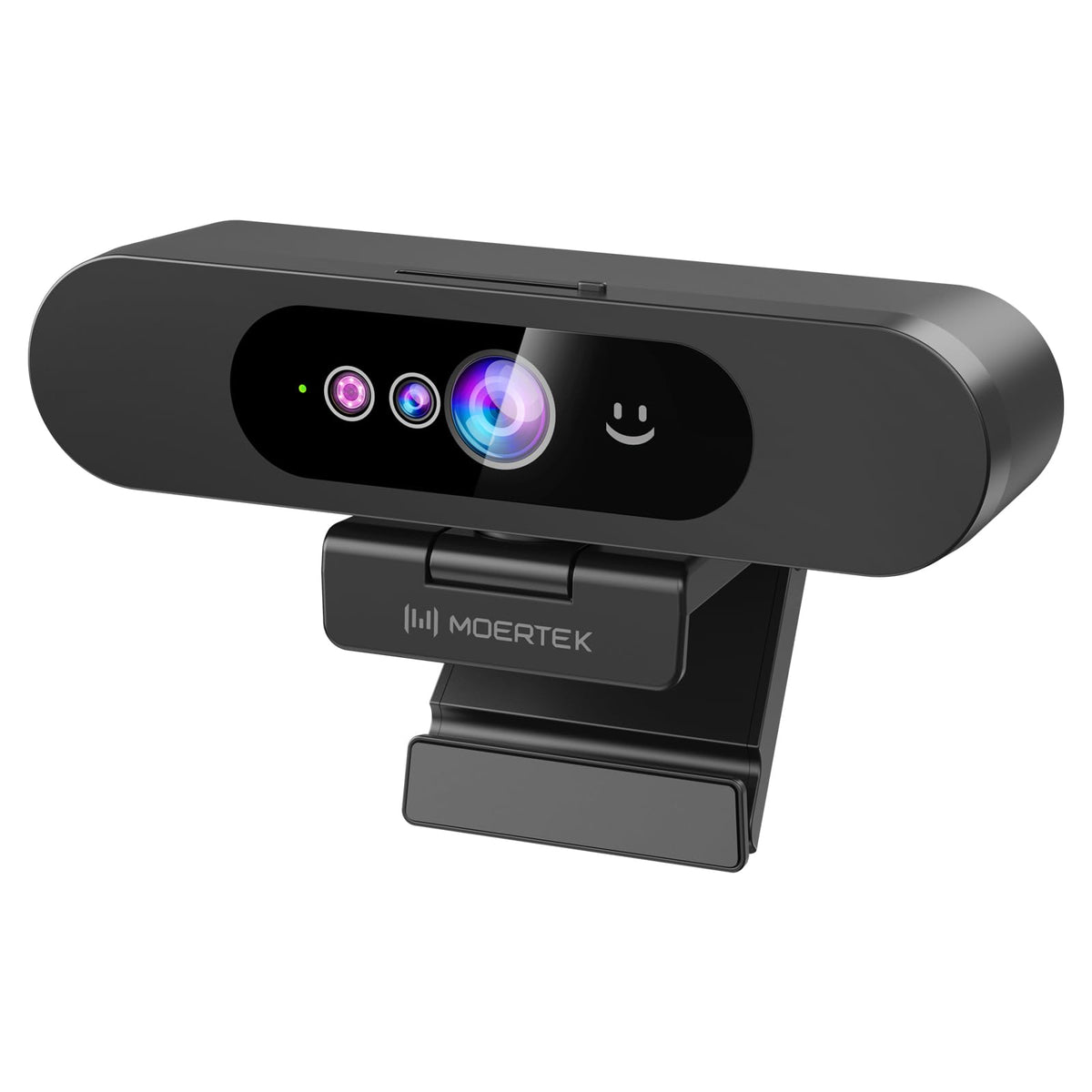 1080P Webcam with Window Hello, Noise-reducing Mic, Plug & Play, 90° Wide Angle, Built-in Privacy Cover, 360° Rotation & 90° Tilt, Perfect for Zoom, Google Meet, Microsoft Teams