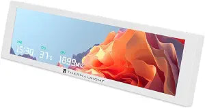 TR Thermalright Trofeo Vision 9.16 LCD White, 1920x480 Resolution-Support Switching Between Multiple Dynamic Images/Videos,Magnetic Display Screen-9.16in,Customize Display-Image/Video