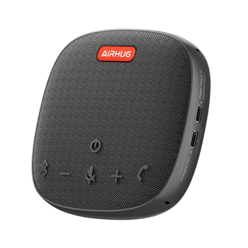 AIRHUG Conference Speaker and Microphone, Bluetooth & USB Speakerphone