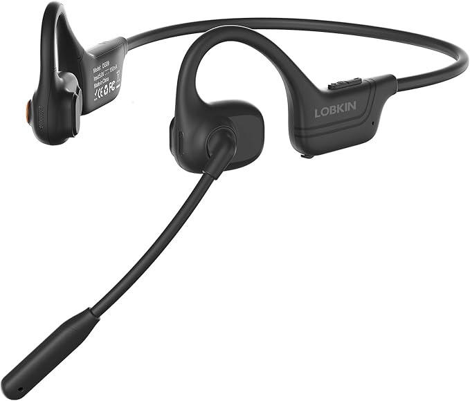 LOBKIN Open Ear Bluetooth Headphones with Noise Cancelling Mic
