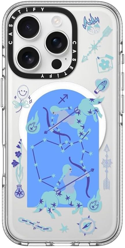 CASETiFY Clear iPhone 16 Pro Case [Not Yellowing / 6.6 ft. 3X Military Grade Drop Protection/Compatible with Magsafe] - Sagittarius - Clear