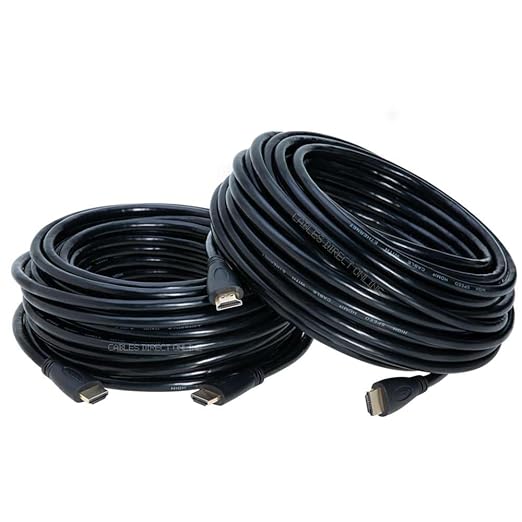 Cables Direct Online 40FT HDMI 2.0 60Hz Cable High-Speed 4K HDR 18Gbps Ethernet Audio Return Channel Gold-Plated UHD ARC Universal Compatible with HDTV Projector, Gaming Console Laptop Home Theater