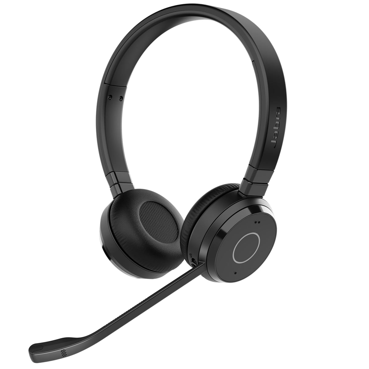 Jabra Evolve 65 TE (Third Edition) Wireless Headphones - Noise-Canceling Mic, 16 hrs Battery Life, Connectivity, Works with All UC Platforms Like Zoom & Google Meet, Black