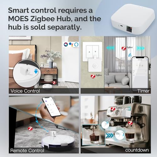 MOES Zigbee Fingerbot Plus, Smart Button Pusher, Needs MOES Zigbee Hub