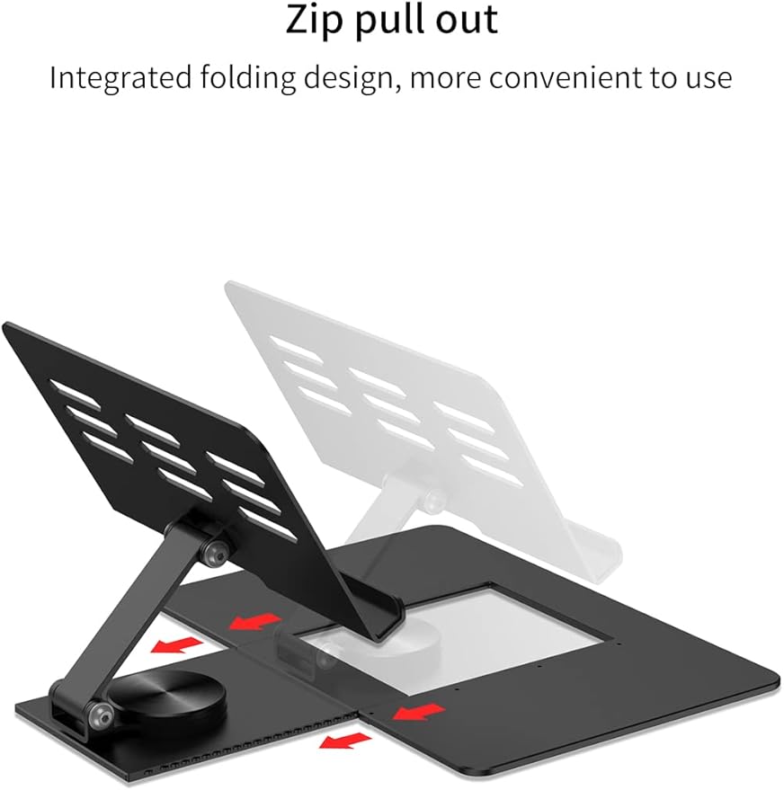 SHIEID Galaxy Z Fold 7 360° Rotating POS Tablet Stand, Zip Pull-Out, Integrated Folding Design Set with Folding Bracket, Keyboard, Mouse, Capacitor Pen?“Compatible with Galaxy Z Fold7//6/5/4/3, Grey