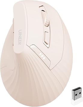 Uineer Ergonomic Vertical Mouse, 2.4G Wireless Mouse, Rechargeable, 4-DPI - Image 2