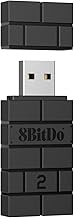 8BitDo Wireless USB Adapter 2 for Switch 2, Windows PC, Mac & Raspberry Pi, Compatible with Xbox Series X & S Controller, Xbox One Bluetooth, Switch Pro and PS5 Controller (Black) - Image 1