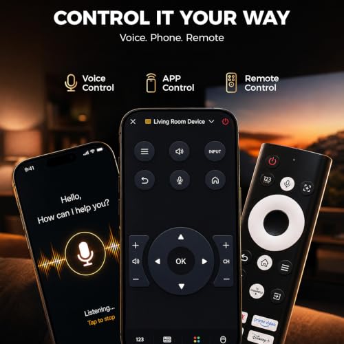 Smart Projector-4K with Wifi Bluetooth, AI Auto Focus Keystone Outdoor Home Theater VIDAA Movie Projector Built-in Apps, 60W Dolby, Airplay, Voice Control, Live TV, Ceiling, Gaming, Camping