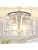 Modern Brushed Nickel Semi Flush Mount Ceiling Light 3 Lights Ceiling Lamp