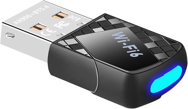 USB WiFi 6 Adapter for PC & Bluetooth 5.4 Dongle