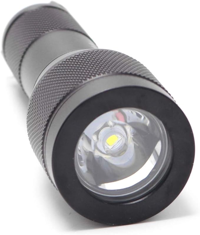 Bigblue AL450N 450 Lumens 8° Beam Angle Mini Dive Light w/Tail Switch & Batteries, Black