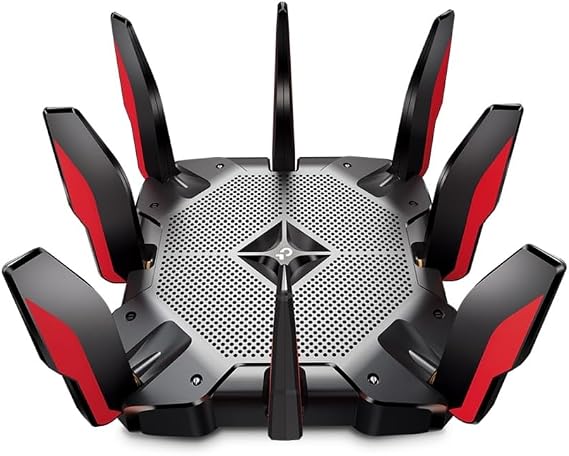 TP-Link - Archer AX11000 Tri-Band Wi-Fi 6 Router - Black/Red (Renewed)