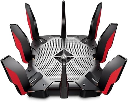 TP-Link - Archer AX11000 Tri-Band Wi-Fi 6 Router - Black/Red (Renewed)