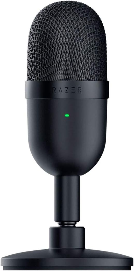 Razer Seiren Mini Ultra-Compact USB Streaming Microphone: Shock Resistant - Black (Renewed)