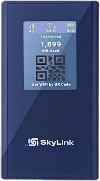 Forward Wireless 4G LTE Mobile Hotspot|Portable WiFi & Travel Router for USA & 140+ Countries, No SIM (AI Powered Global Smart Network)-250GB USA Data for 30 Days, No Contract, Connects to 16 Devices