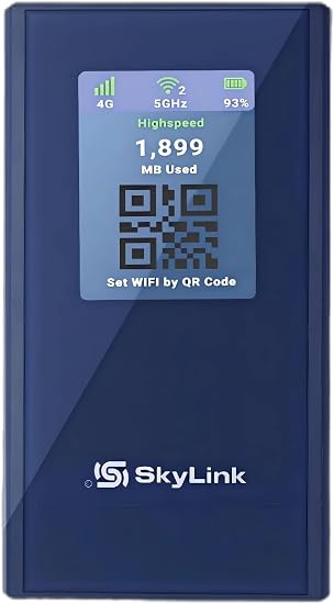 Forward Wireless 4G LTE Mobile Hotspot|Portable WiFi & Travel Router for USA & 140+ Countries, No SIM (AI Powered Global Smart Network)-250GB USA Data for 30 Days, No Contract, Connects to 16 Devices