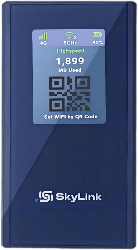 Forward Wireless 4G LTE Mobile Hotspot|Portable WiFi & Travel Router for USA & 140+ Countries, No SIM (AI Powered Global Smart Network)-250GB USA Data for 30 Days, No Contract, Connects to 16 Devices