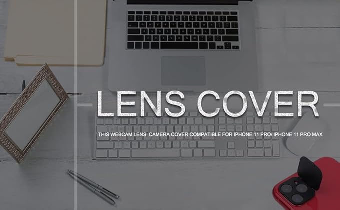 Camera Lens Cover Compatible for iPhone 11 Pro/iPhone 11 Pro Max, Camera Lens Protector Protect Your Privacy and Security,Strong Adhesive,2 Pack