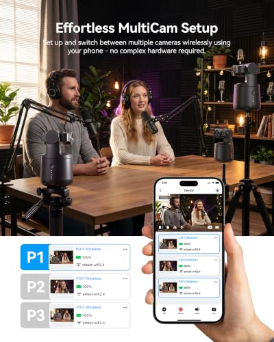 EMEET PIXY Wireless 4K Dual-Lens AI Tracking Streaming Camera