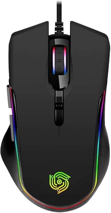 Wired Gaming Mouse - Computer Corded Mouse with 6 Programmable Buttons