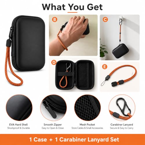 EVA Storage Case for Lexar SL500 ES5 Magnetic Professional Go SSD