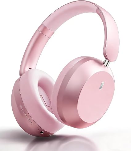 Wentronic Y05 Wireless Bluetooth Headphone, Noise Cancelling, Pink