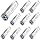 10Pack SFP+ LC 10GBase-LR Transceiver - 10G Single Mode Module, Compatible with Cisco SFP-10G-LR, Ubiquiti UF-SM-10G, Meraki, Mikrotik, Netgear, Aruba, TP-Link and More - 1310nm, SMF, 20km, DDM