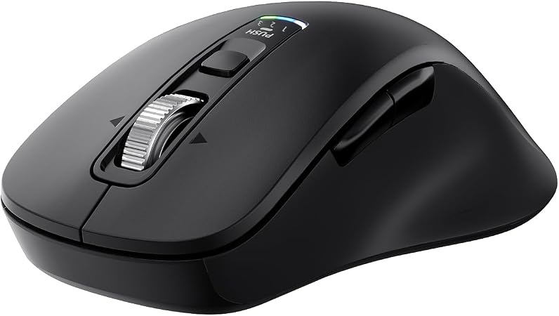 INFINMIND L511 Wireless Bluetooth Mouse, Multi-Device Programmable Mouse.
