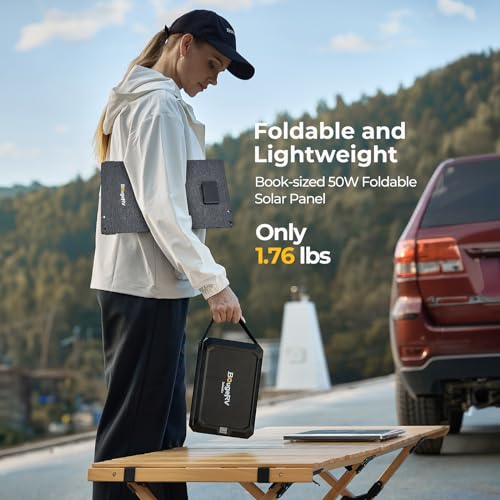BougeRV 50 Watt Solar Panel, Foldable Portable Charg | Charging & Powe - Image 6