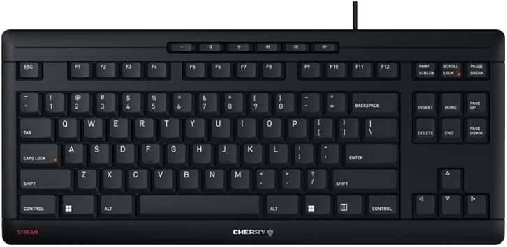 Cherry Stream Wired Keyboard Without Number Pad, Compact TKL - Image 2