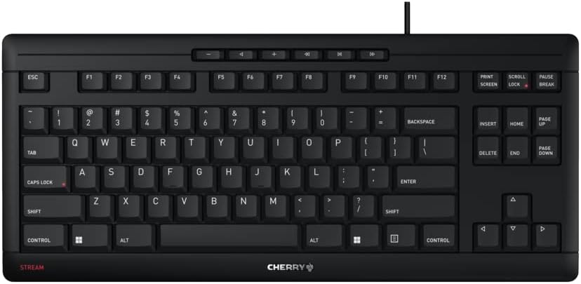 Cherry Stream Wired Keyboard Without Number Pad, Compact TKL - Image 3