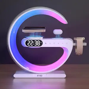 RYND 2026 Magnetic 5 in 1 Speaker Alarm Clock with Wireless Charger