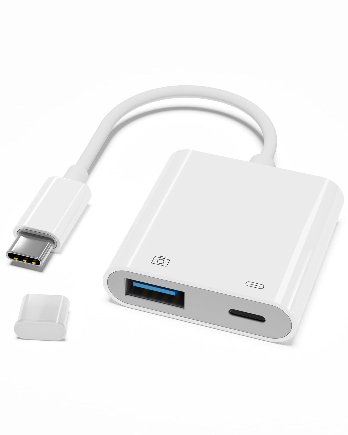 USB C to USB Camera Adapter with 30W PD Charging Port