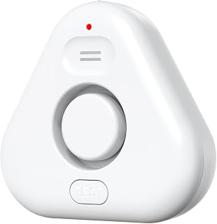Stechro Water Leak Detector, 120dB Water Sensor Alarm, Water Leakage Detection Device for Home Pipe/Drain/Sink/Faucet Drip, Floor Flooding in Basement/Bathroom/Kitchen/Toilet/Laundry Room