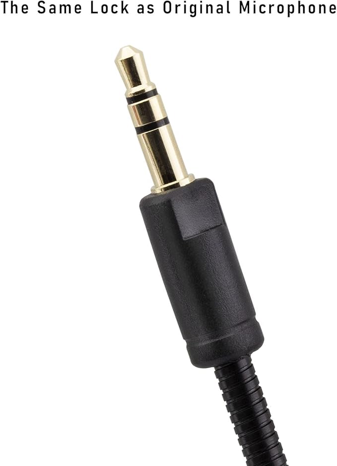 Electra V2 Mic Replacement, Replaceable 3.5mm Game Microphone Gooseneck Mic Boom for Razer Electra V2 USB 7.1 Surround Sound Gaming PS4 Xbox One Nintendo Switch Computer PC Headphones Headsets
