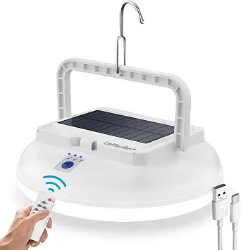126 LED Solar Camping Lantern, Waterproof Hanging Tent Light