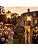 2 Pack Outdoor Post Light Fixture Motion Sensor Dusk to Dawn Column Lamp