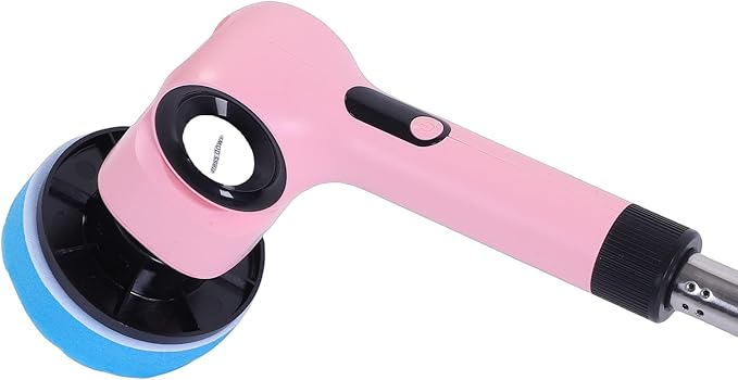 Electric Spin Scrubber, Cleaning Brush Powerful Cleaning Cordless Rechargeable Adjustable Angles Automatic Rotating Scrub Brush Set for Kitchen Bathroom Bathtub Tile Floor
