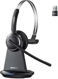 Wireless Headset with Mic for Work, Noise Cancelling Bluetooth 6.0 Headset