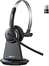 Wireless Headset with Mic for Work, Noise Cancelling Bluetooth 6.0 Headset - Image 1