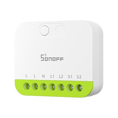 SONOFF MINI Duo 2-Channel Zigbee Smart Switch, Zigbee 3.0, 16A Total Load, Remote & Automated Control via Zigbee Hub, Neutral Required, Alexa/Google Assistant Compatible, 1-Pack