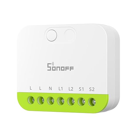 SONOFF MINI Duo 2-Channel Zigbee Smart Switch, Zigbee 3.0, 16A Total Load, Remote & Automated Control via Zigbee Hub, Neutral Required, Alexa/Google Assistant Compatible, 1-Pack